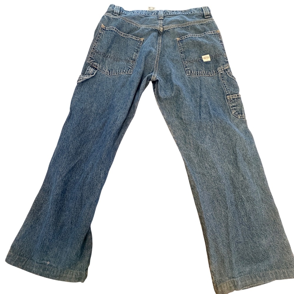 Levi Strauss Signature Carpenter Jeans Mens 33x30 Blue Denim Workwear Gorpcore